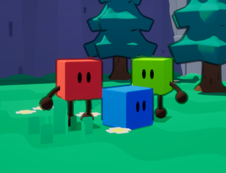 Three-player color replication